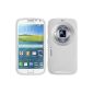 Silicone Case for Samsung Galaxy K Zoom - S-style white - Cover PhoneNatic ​​Cover + Protector (Wireless Phone Accessory)