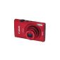 Canon IXUS 125 HS Digital Camera (16 Megapixel, 5x opt. Zoom, 7.5 cm (3 inch) display, Full HD, image stabilized) Red (Electronics)
