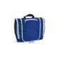 Culture bag for hanging with different subjects - blue color - Dimensions: approx 27 x 22.5 x 9 cm (Luggage)