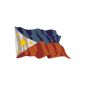 Sticker Flag A-LS142 Philippines - Philippines 15 cm for the car or the rear window