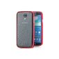 Ultra Slim Aluminum Bumper jack for Samsung Galaxy S4 GT-i9500 / GT-9505 LTE - Original Saxonia Metal Case Aluminum Shell Phone Case Cover Case Cover only 8 grams / Color: Red (Electronics)