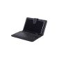 Mini USB Keyboard and Protective Leather Case Cover for 7 inch 7 