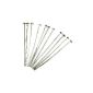 Platinum Package 275+ Fort Nickel-Free Iron 0.7 x 40mm Flat Head Nails Rods - (HA02172) - Charming Beads (Kitchen)