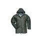 Adults waterproof jacket showerproof rain (XS - 4XL) Black, Dark Blue, Green (Clothing)