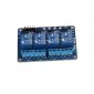 Neuftech® Shield Card Module 4-channel safety relay with DC 5V optocoupler April DSP for Arduino PIC TTL logic arm (Electronics)