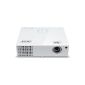 Acer X1340WH 3D WXGA DLP projector (directly on 3D-capable HDMI 1.4a, 2,700 ANSI lumens, contrast 10.000: 1, WXGA 1280 x 800 pixels, HD Ready) White (Electronics)