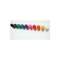 10x Tableware / whiteboard magnetic / magnets, whiteboard magnets / Plate Magnets, colorful (Office supplies & stationery)