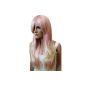 Carnival Carnival Wig Wig Cosplay pink red black blond black yellow orange white & co div.Farbe (red) (Health and Beauty)