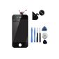 Too Saint® Repair Kit Black iPhone 4S LCD Display + Touch Screen Glass + tools (Electronics)
