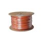 100m Duplex CAT.7 Verlegekabel Gigabit 10Gbit network cable CAT.7 1000Mhz SFTP S / FTP CAT7 Netwerkkabel Installation Cable PIMF CAT.7 cable CAT7 network cabling 100m duplex LAN cable data cable CAT7 4x2xAWG23 / 1 orange 100 m CAT 7 CAT.7 CAT7 network cable Gigabit 10 / 100 / 1,000 / 10,000 MBit for connection to patch panels, network sockets, and other (electronic)