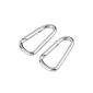 CARCHET® 10 XD Carabiner Key Ring Mountaineering Climbing Mountaineer Silver Pr (Miscellaneous)