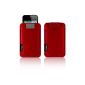 iPhone 4 / 4s / 3Gs + iPod touch ioqoo sleeve felt red / gray (Electronics)