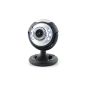 Sogatel - Skype-compatible webcam with microphone 6 LED - Windows 8/7 / Vista / XP and Mac (Mic not compatible with Macs) (Electronics)
