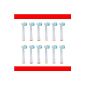 12 St. (3x4) Oral B EB17 spare toothbrushes, compatible with Oral-B electric tooth burst models Vitality Precision Clean, Vitality Pro White, Vitality Sensitive, Vitality White and Clean, Vitality Dual Clean, Vitality Floss Action, Professional Care, Triumph, Advance Power, TriZone, Smart Series.
