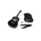 ts Ideas 3089 1/2 Children Guitar Acoustic Guitar Black for 6-9 years with accessory set: bag, strap, spare strings and picks (Electronics)