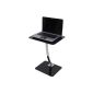 Of-home laptop notebook table table table black / silver glass, square (Electronics)