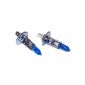 Handycop® 2 x H1 Xenon optics 12V 55W Halogen Bulb Lamp 6000K White Blue - with E-Approval
