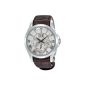 Seiko Men's Watch XL Premier Kinetic Perpetual Analog Automatic Leather SNP023P1 (clock)
