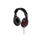 Hama Stereo Headphones closed 3.5mm 2 m Black / Red (Electronics)