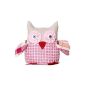 Fabric cushion Owl, Pink - Pink, 22cm