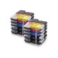 10 BROTHER printer cartridges (4x black + 2x each cyan magenta yellow) compatible with 1100 Series 980 (Electronics)