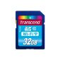 Transcend 32GB Class 10 TS32GWSDHC10 WI-FI SDHC Memory Card (Personal Computers)