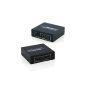 Incutex 4K ULTRA HD 2160P Dolby True HD UHD 3D HDMI splitter, distribution 1 to 2 HDMI incl. Power supply (electronics)