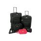 Set suitcases - 2 trolley bags (60 to 35 L) - 1 bag 16 L - 2 kits of toilets 3 L (Luggage)