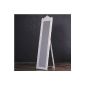 Length mirror BAROQUE White Pur DESIGN WOODEN FRAME WITH CROWN TOWER 180x45cm Xena