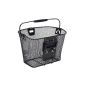 KLICKfix basket uni basket with lamp holder, black, 16 liters, 0391KLIK (equipment)