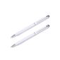 2 x Stylus Touch Pen stylus Liamoo for iPad, iPhone, Samsung Galaxy, HTC, Sony, Asus, etc. (White) (Electronics)