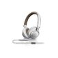 Philips Fidelio M1MKIIWT / 00 foldable OnEar headset with microphone white / brown (Electronics)