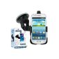 Car Cradle Suction Cup Dedicated Integrated Celicious Samsung Galaxy S3 mini | [Can be mounted in any angle or orientation] [Lifetime Warranty] (Wireless Phone Accessory)