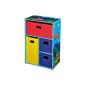 Kesper 88185 Regal with 4 plastic boxes, car, 50 x 30 cm, height - 80 cm (household goods)