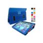 Snuggling iPad Air Cover (blue) - Smart Cover with Auto Sleep Wake, displays, elastic hand strap, stylus holder and Premium Nubuck lining for Apple iPad Air (Blue) (Personal Computers)