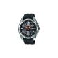 Casio - EFR-102-1A5VEF - Building - Men's Watch - Quartz Analog - Black Dial - Black Resin Bracelet (Watch)