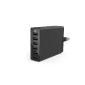 Anker® 60W 6-Port Family-Sized Desktop USB Charger with PowerIQ technology for iPhone, iPad, Samsung, Nexus, HTC, Nokia, Motorola and other (Black) (Electronics)