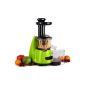 Klarstein Fruitpresso - Slow Juicer Centrifuge fresh fruit and vegetable juices (70 rev / min, 600ml containers, forward / reverse) - Green (Kitchen)