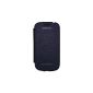 Case / Cover OFFICIAL Samsung I8190 Galaxy S3 Mini Flip cover (replace battery cover) - Blue - EFC-1M7FB (Electronics)