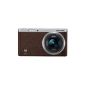 Samsung NX Mini Smart System camera (20 megapixel, 2x opt. Zoom, 7.5 cm (2.9 inch) display, Full HD video, image stabilization, incl. 9-27mm lens) Brown (Electronics)