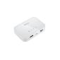 [4 in 1] external EasyAcc Portable Mobile 150Mpbs 3G router wifi repeater Wireless Access Point 5200mAh Power Bank battery - Converts 3G to Wi-Fi network, White (Electronics)
