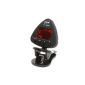 Andoer LED Mini Clip-on digital chromatic tuner against the light with black microphone for guitar