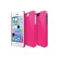 Ringke SLIM Apple iPhone 5 / 5S Shell Case (LF Pink Pink) SUPER SLIM + LF + COATED PERFECT FIT Premium Hard Shell Case Cover Holster Cases Cover for iPhone 5 / 5s (Eco Package) (Electronics)