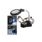 Loupe 3.5X 12X LED Third Hand Clamp On Base Model pr Printed Circuit (Office Supplies)