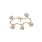 Toscana - Bracelet charms bicolour gold plated 18K (750) - openwork butterflies (Jewelry)