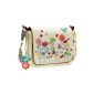 Tropic * shoulder bag, messenger bag, flower meadow, canvas, 33x28 cm approx (Luggage)