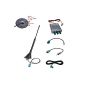 DAB / DAB + / FM / AM antenna 16V car roof antenna 23cm long, active incl. 5m extension cable and amplifier (electronics)