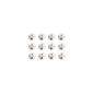 100 pieces of original Stony Sticker element rhinestones adhesive for finishing wall decals, wall stickers, wall sticker NEW color crystal white