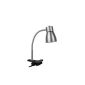 Lucide 18605/11/67 Playto Clip Desk Lamp E14 / 40 W Grey (Kitchen)